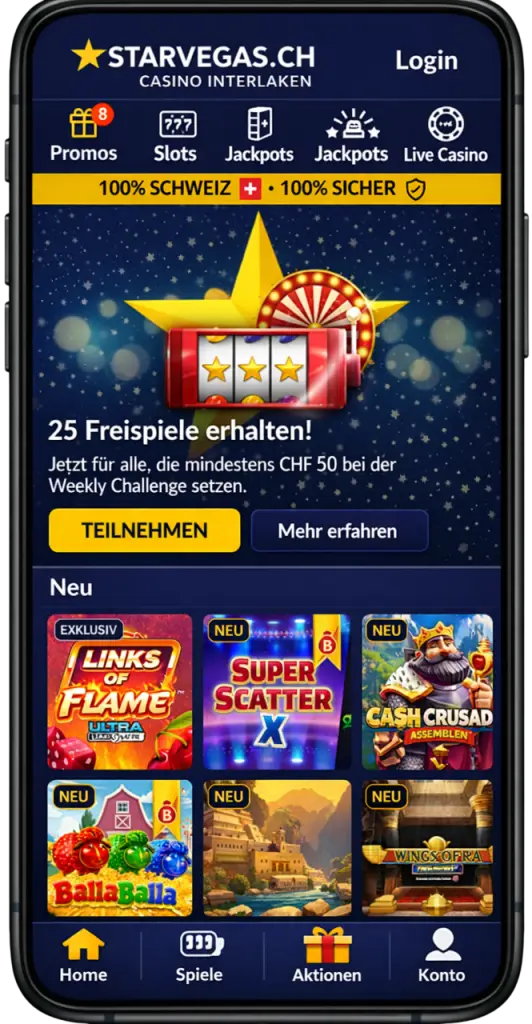 Mobiles Casino – optimierte Smartphone-Version zum Spielen und Verwalten des Kontos